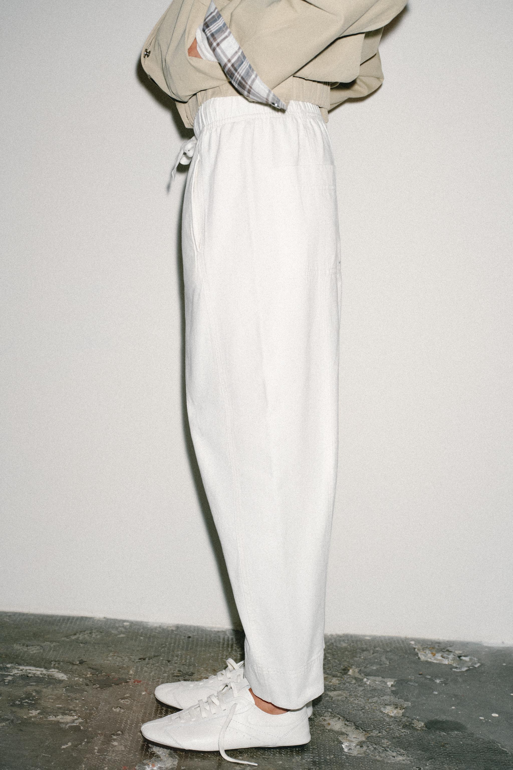 PANTALON À TAILLE ÉLASTIQUE